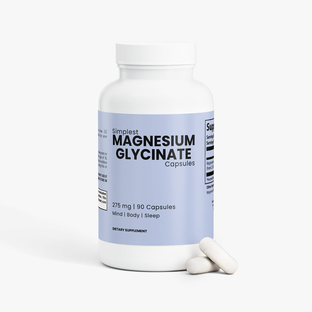 Magnesium Glycinate - Relax Your Muscles and Improve Sleep Quality - Without Next-Day Grogginess