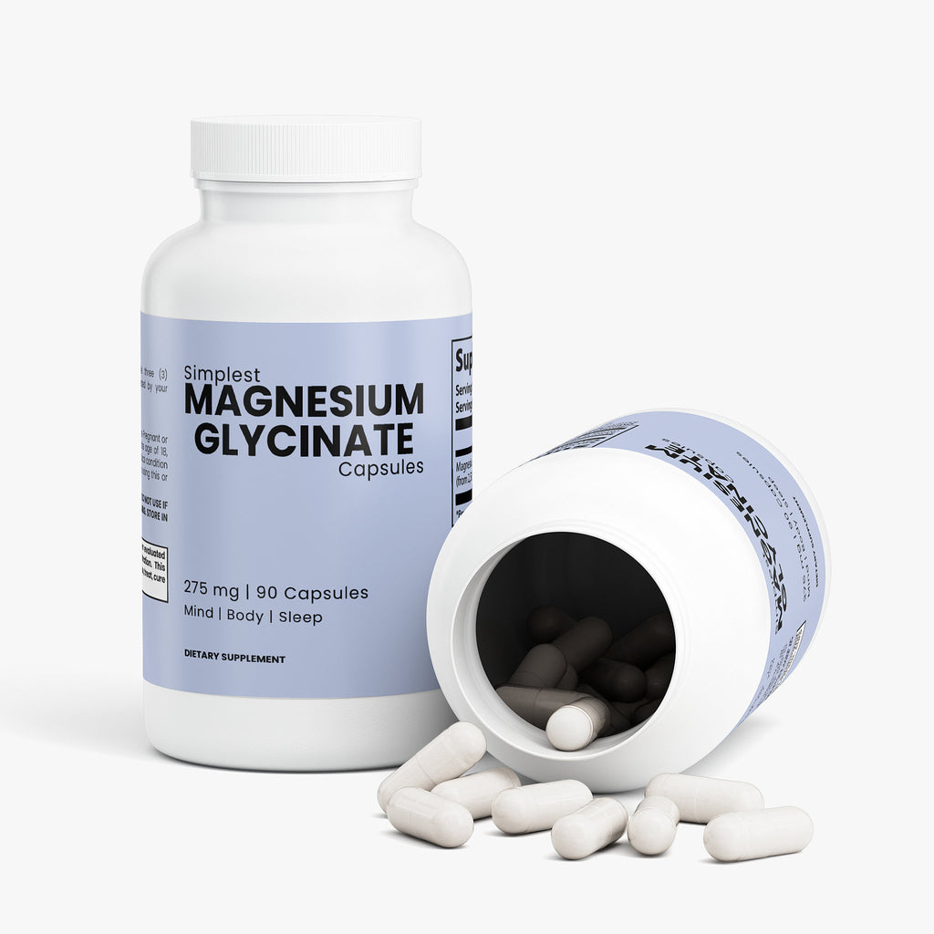 Magnesium Glycinate - Relax Your Muscles and Improve Sleep Quality - Without Next-Day Grogginess