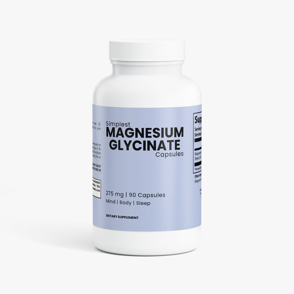 Magnesium Glycinate - Relax Your Muscles and Improve Sleep Quality - Without Next-Day Grogginess