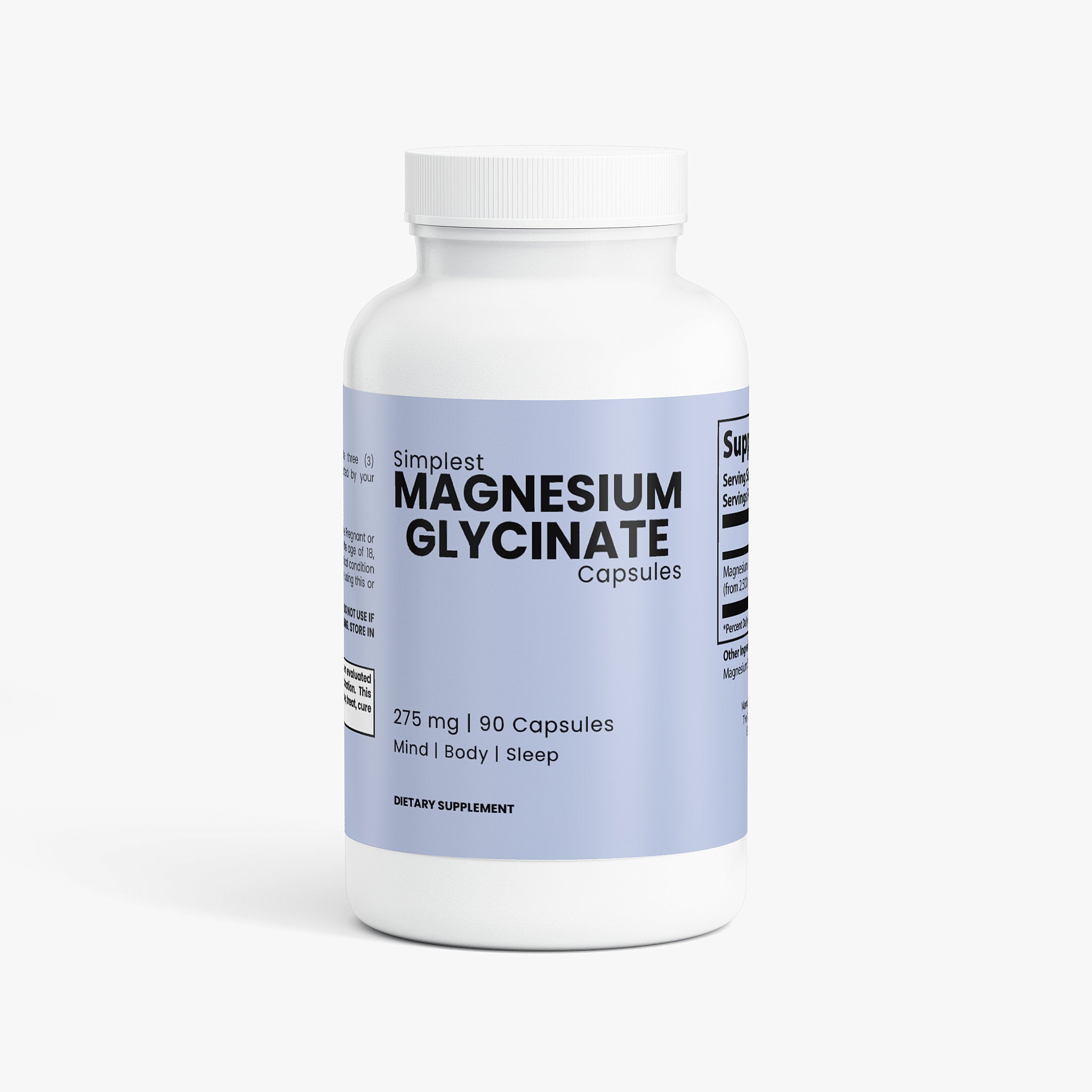 Magnesium Glycinate - Relax Your Muscles and Improve Sleep Quality - Without Next-Day Grogginess