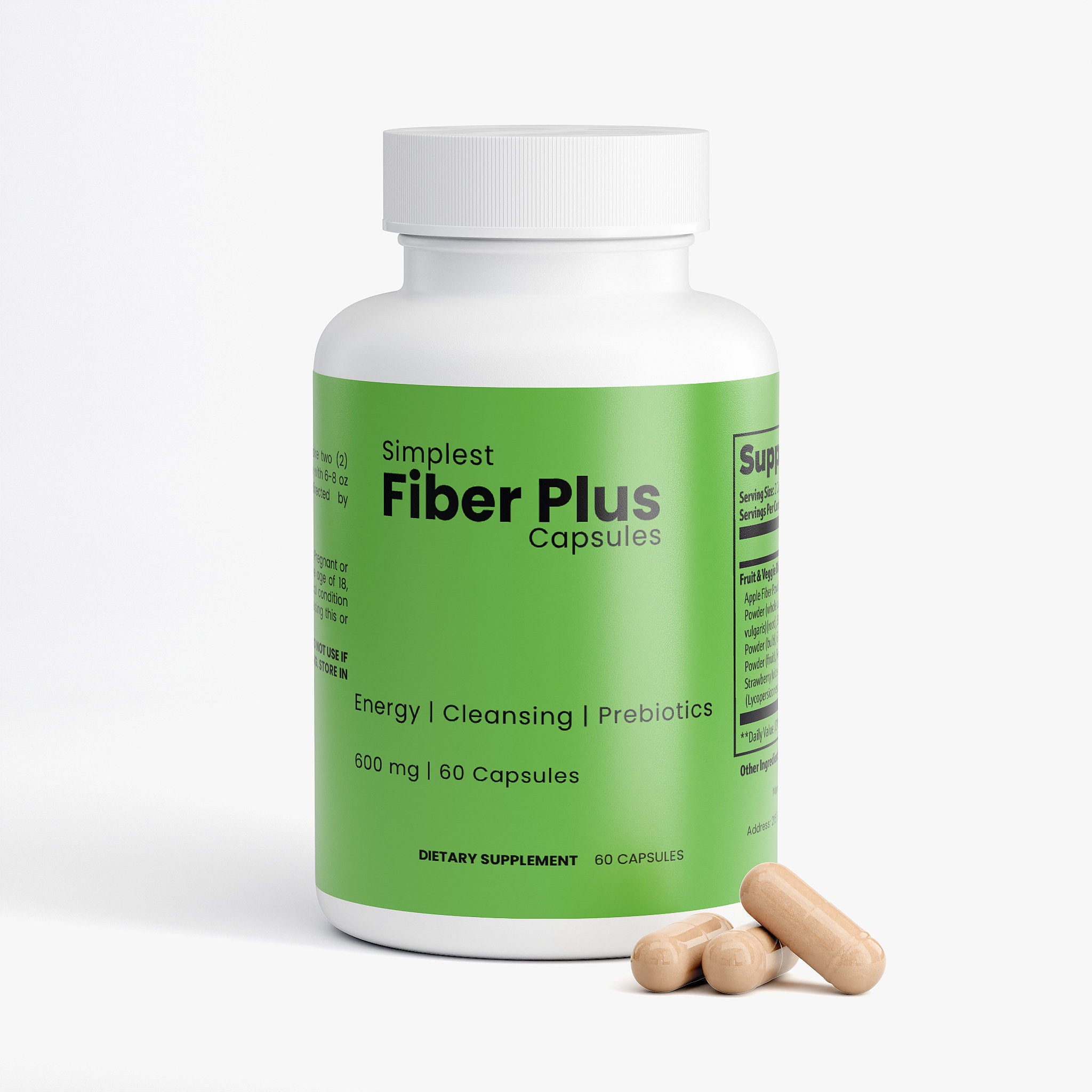 Fiber Plus - Improve Digestion and Gut Health Daily - Without Synthetic Fibers or Fillers