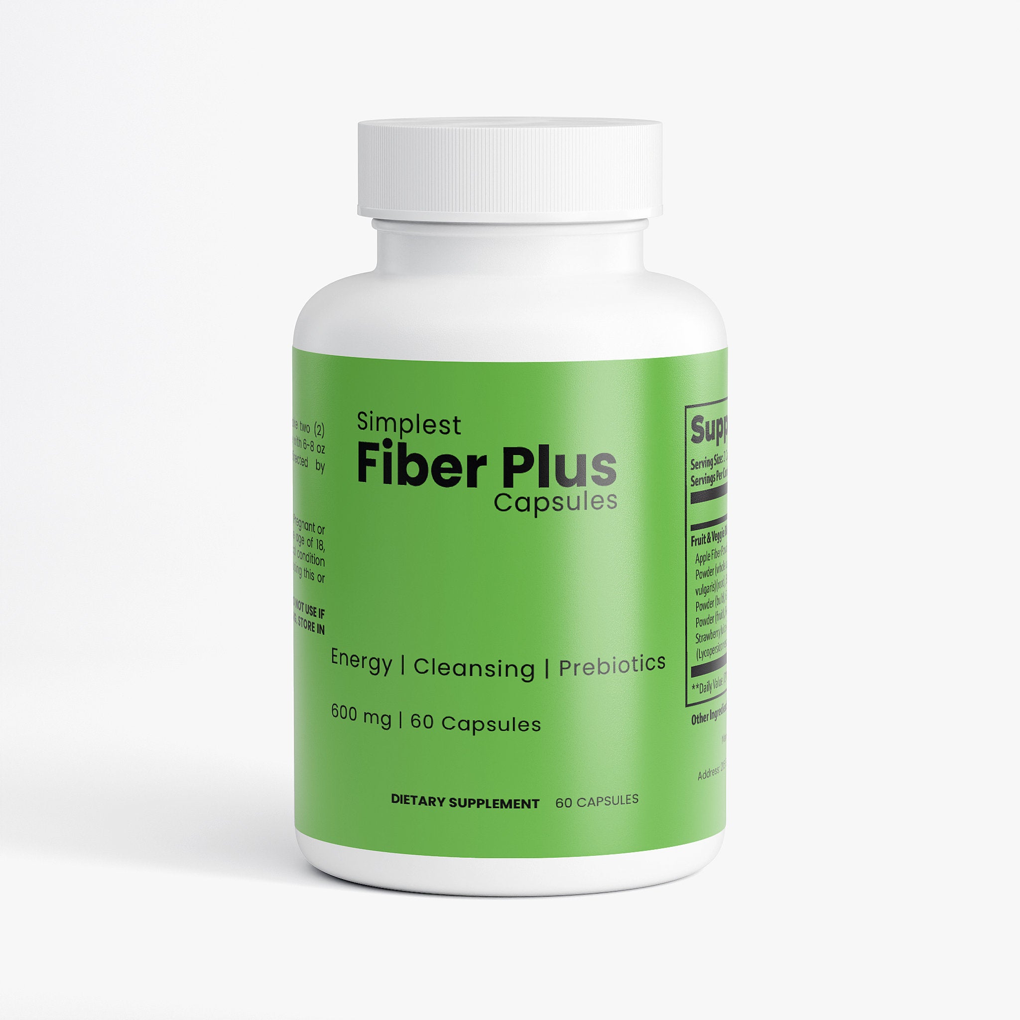 Fiber Plus - Improve Digestion and Gut Health Daily - Without Synthetic Fibers or Fillers