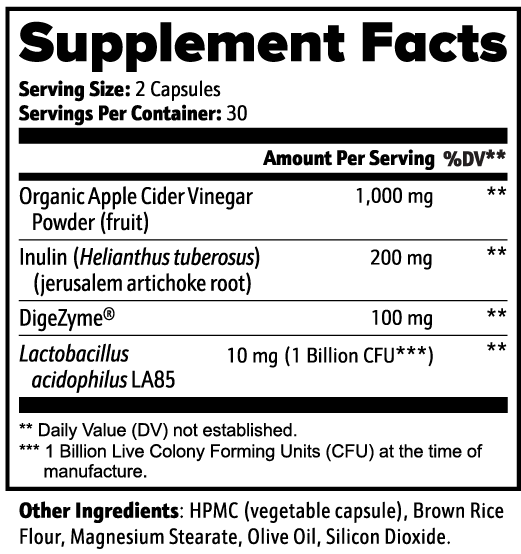 Apple Cider Vinegar - Support Digestion and Metabolism Daily - Without the Harsh Acidity