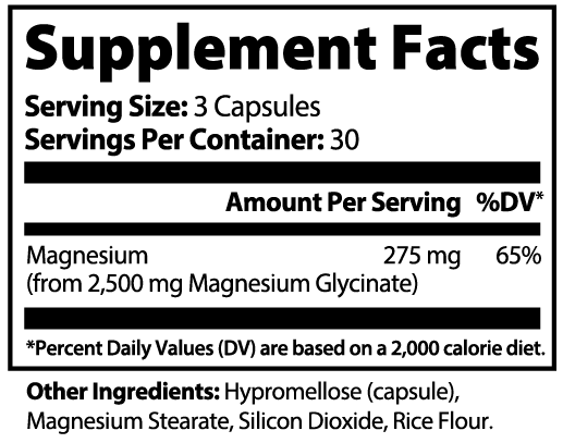 Magnesium Glycinate - Relax Your Muscles and Improve Sleep Quality - Without Next-Day Grogginess