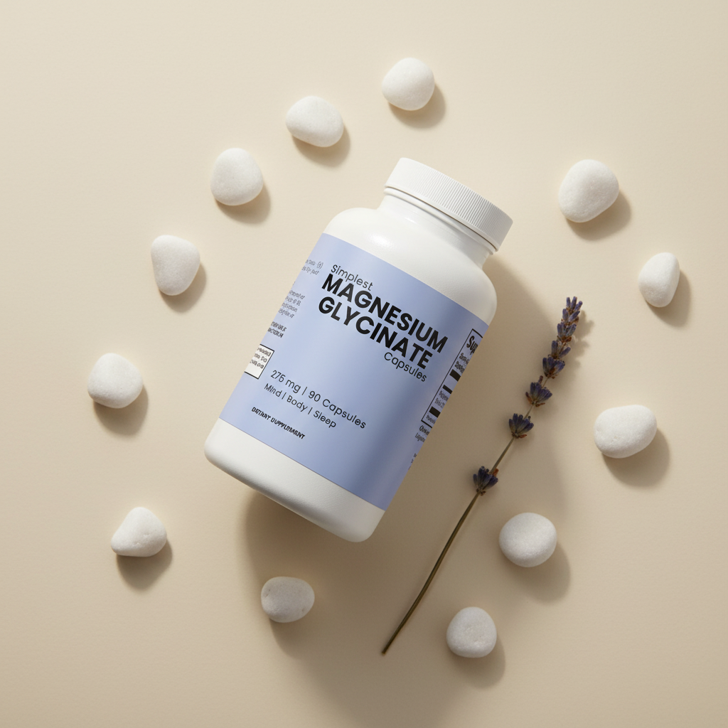 Magnesium Glycinate Flat Lay