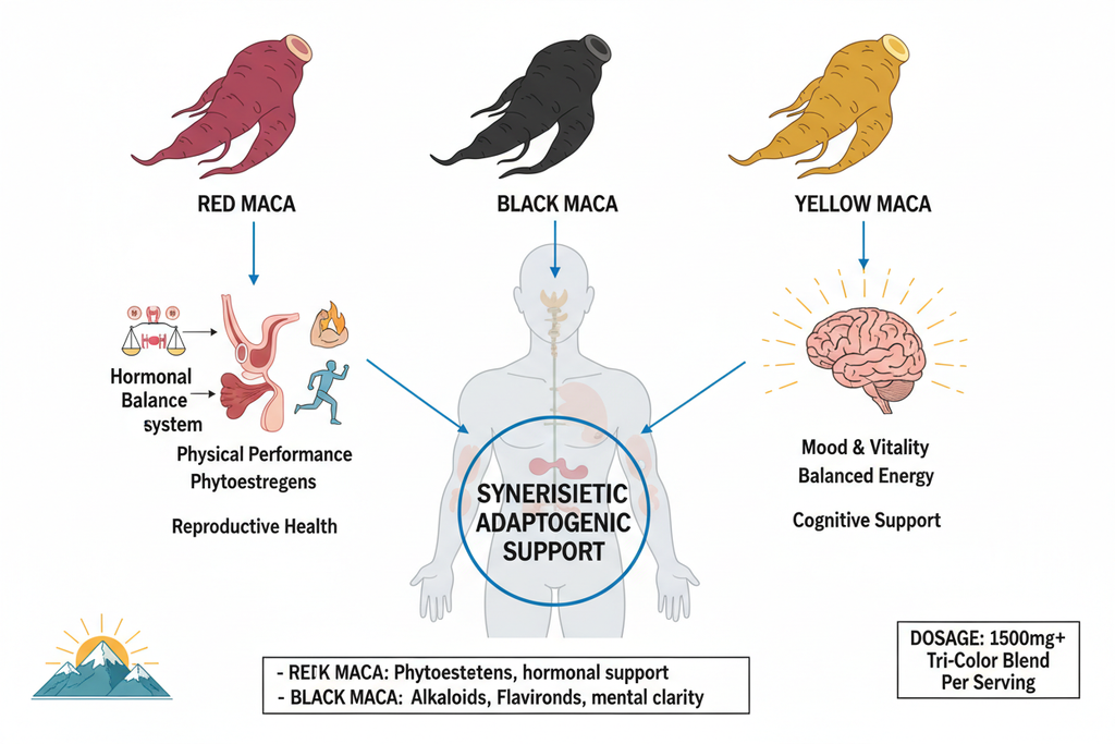 Maca Plus Tri-Color Mechanism