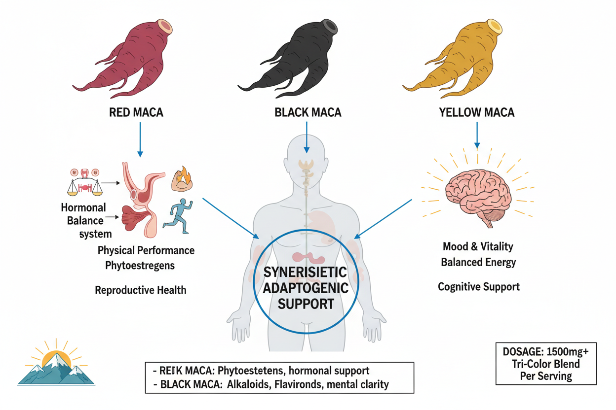 Maca Plus Tri-Color Mechanism